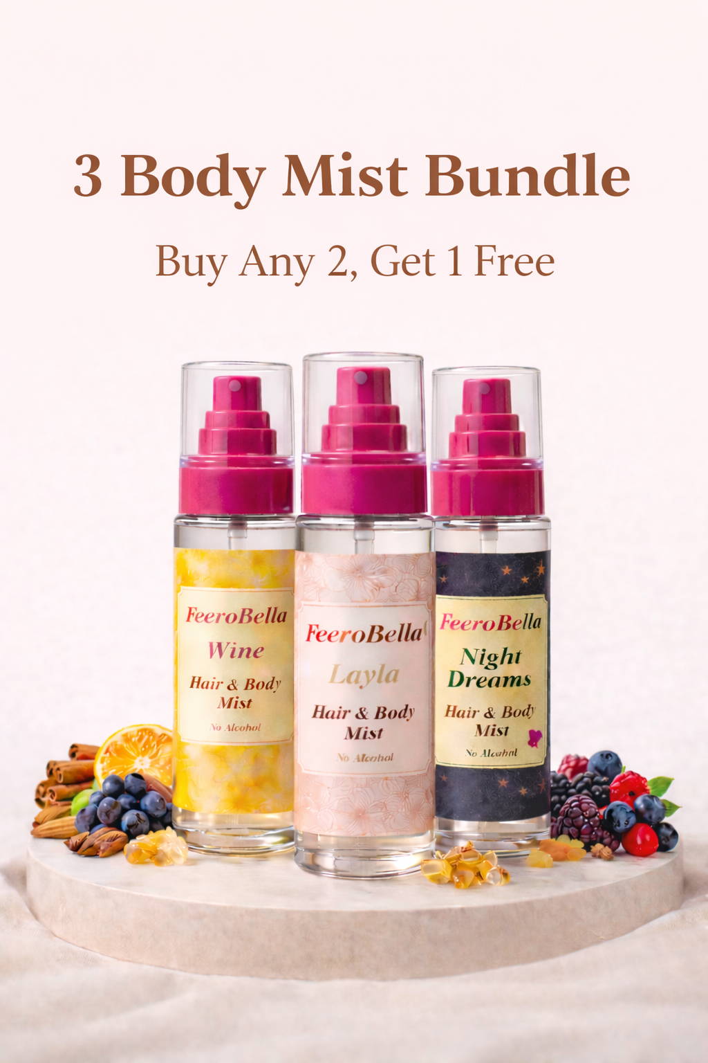 Body Mist Bundle of (3)